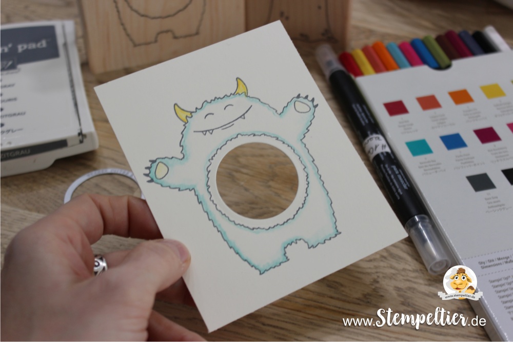 stampin up monster yummy in my tummy occasions catalogue 2017 preview hug schüttelkarte