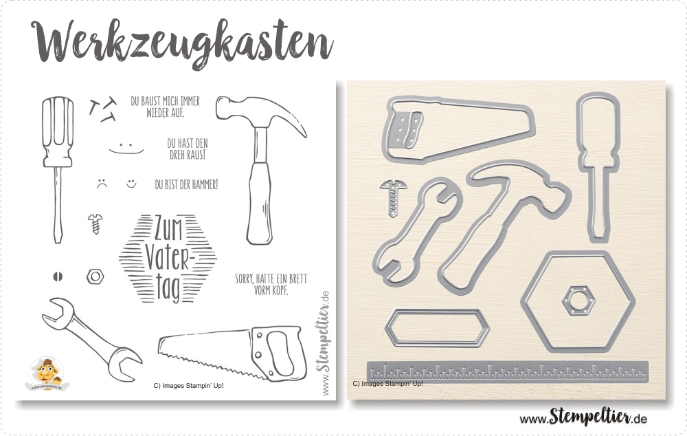 stampin up werkzeugkasten hammer tools werkzeuge handwerker diy handyman baumeister stempeltier blog build it frameltis