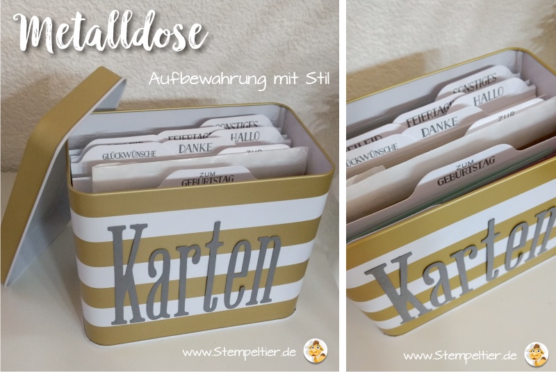 stampin up SAB sale a bration metalldose box kartenaufbewahrung stempeltier 2017