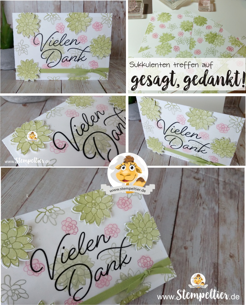 stampin up sab 2017 gesagt gedankt sukkulenten succulent so very much dankeskarte stempeltier blog