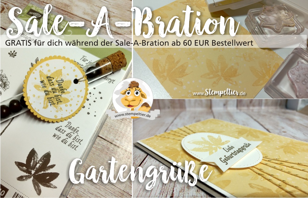 stampin up sale a bration SAB 2017 gartengrüße gartengruesse geburtstagskarte reagenzglas