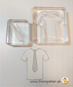 stampin up blog custom tee thirt krawatte männerkarte stempeltier