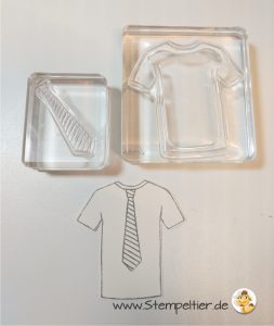 stampin up blog custom tee thirt krawatte männerkarte stempeltier