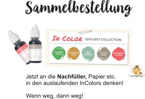 stampin up sammelbestellung incolors 2015-2017 taupe minzmakrone nachfüller bestellen