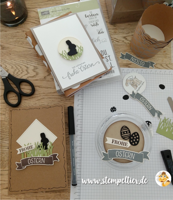 stampin up blog ostern 2017 osterkörbchen hase frohe ostern easter card stempeltier