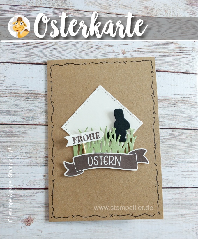 stampin up easter ostern osterkarte hase osterkörbchen blog stempeltier diy bunny