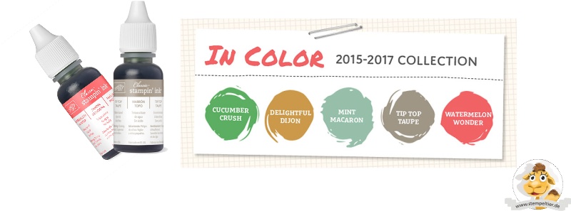 stampin up incolors 2015 2017 nachfüller bestellen taupe minzmakrone stempletier