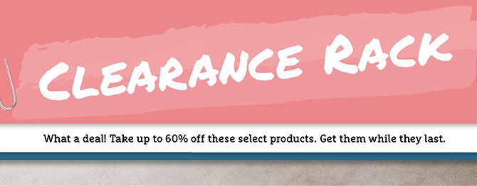 Die Ausverkaufsecke wurde aufgefüllt…