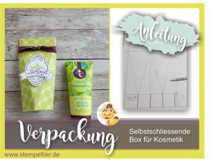 anleitung selbstschliessende box tutorial verpackung tetesept stampin up tutorial stempeltier video