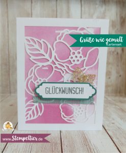 grüße wie gemalt soft saying kartenset card kit 2017 stampin up stempeltier video