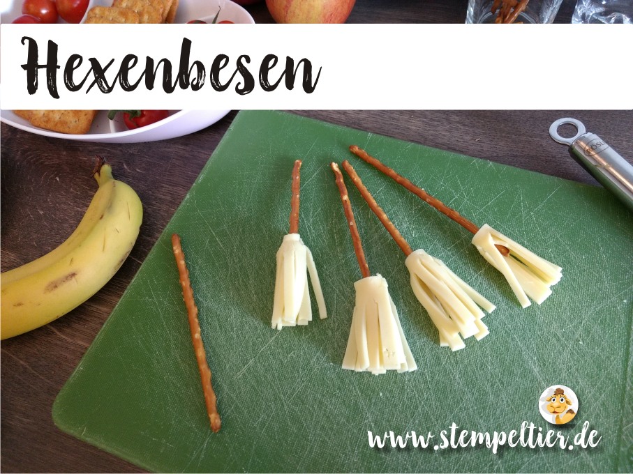 hexenbesen stampin up hexengeburtstag kindergeburtstag deko mottoparty witch birthday cheese brooms stempeltier