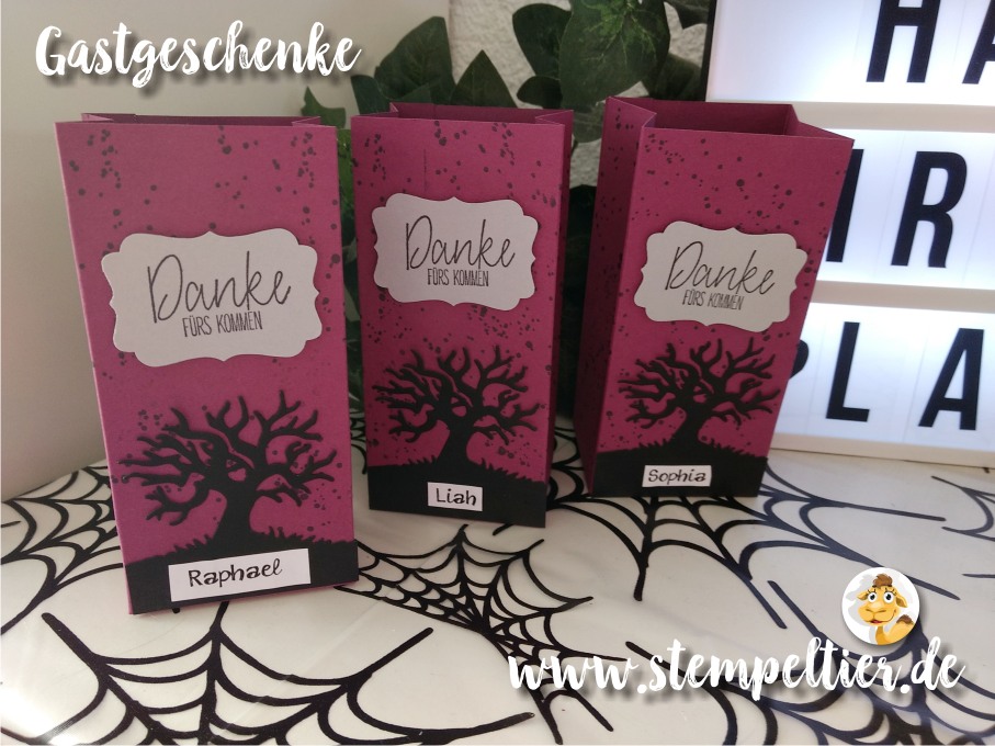 hexenbesen stampin up hexengeburtstag kindergeburtstag deko mottoparty witch birthday gastgeschenk tüte mitgebsel