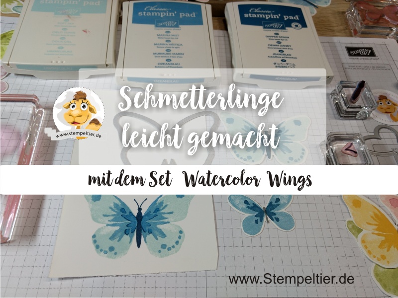 stampin up anleitung schmetterlinge video watercolor wings stempeltier butterflies