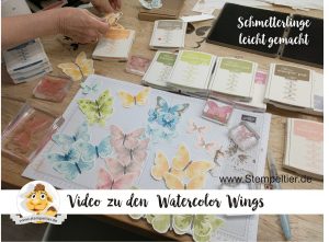 stampin up watercolor wings video schmetterlinge anleitung how to stempeltier