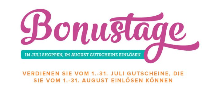 Bonustage und Weihnachten im Juli