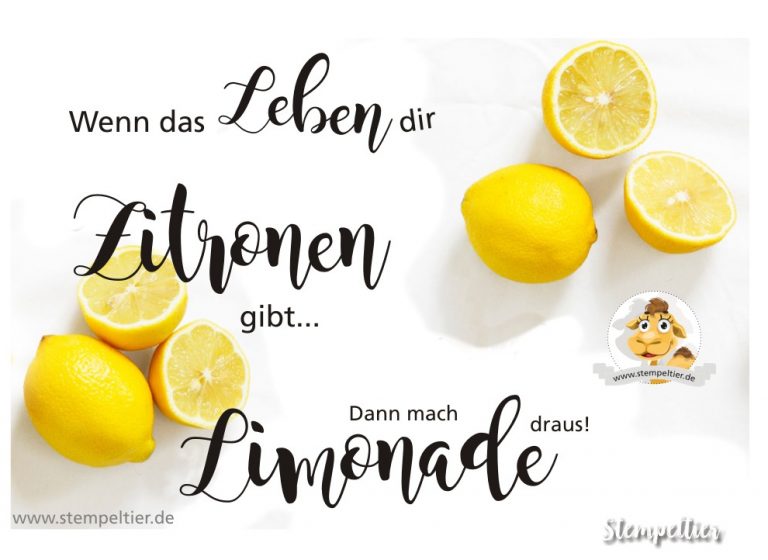 Wenn das Leben dir Zitronen gibt... Stempeltier