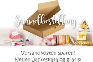 sammelbestellung stampin up stempeltier jahreskatalog 2017 2018 sparen gratis