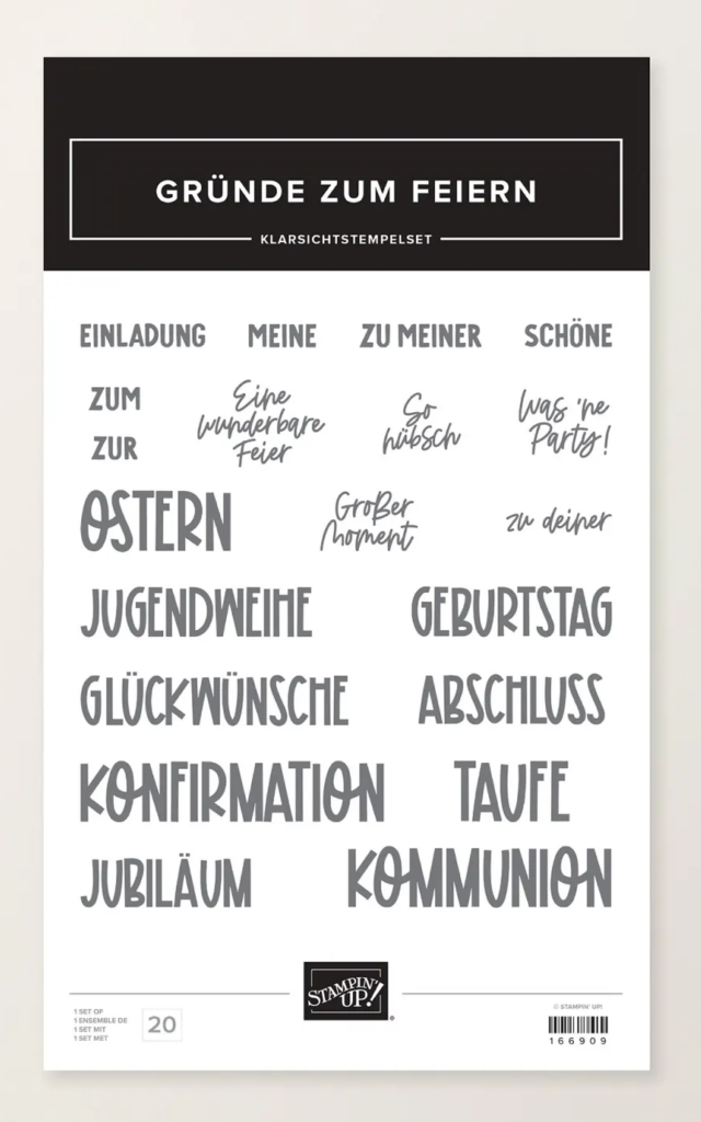 stampin up gründe zum feiern kommunion konfirmation taufe hochzeit segensfeste stempeltier