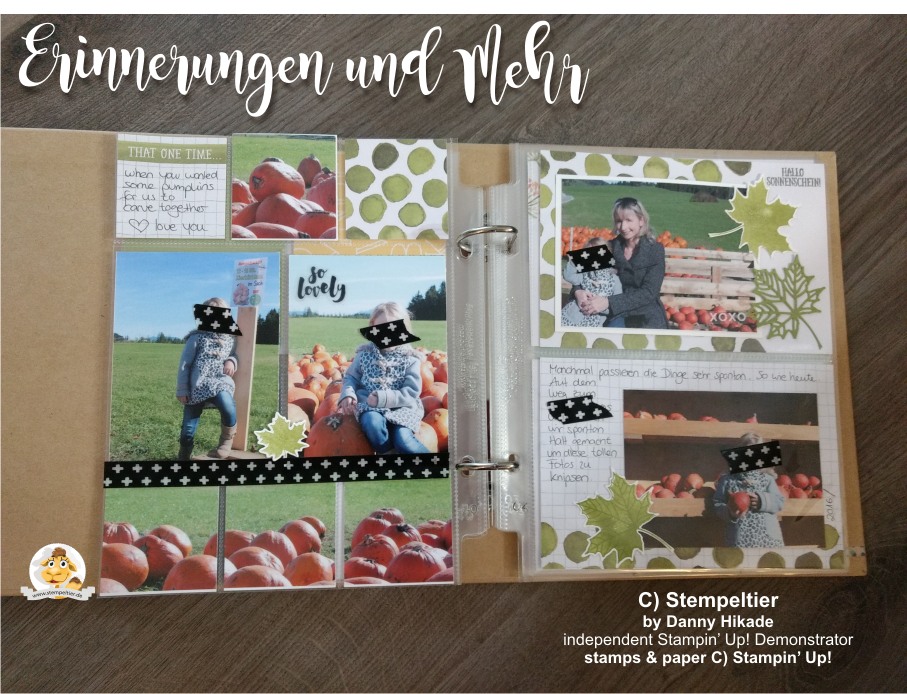 stampin up memories and more erinnerungen und mehr scrapbooking fotoalbum fotos aufbewahren kürbis