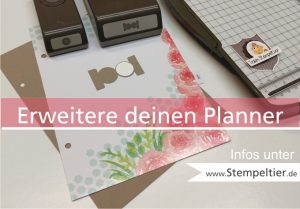 stampin up blog planner kit set tolle tage erweitern einleger selbst machen karteireiter stanze tab punch diy stempeltier