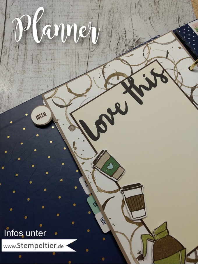 stampin up planner planer einlegeblätter blanko seiten selber machen diy anleitung tutorial stempeltier