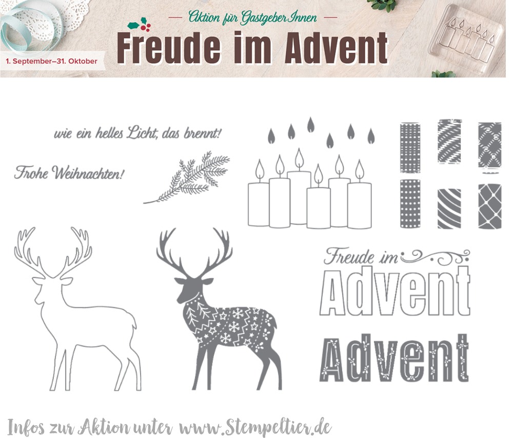 freude im advent exklusiv gastgeberin set september october 2017 stampin up stempeltier merry