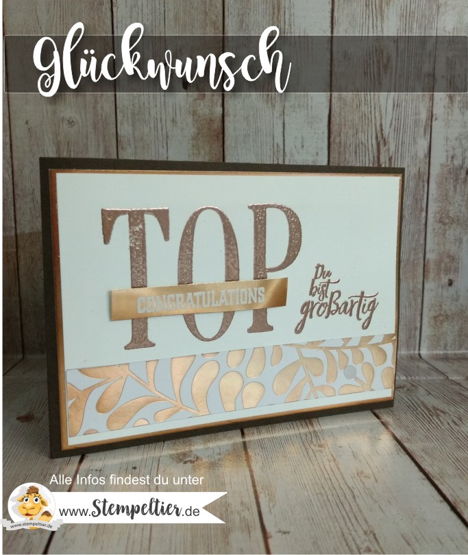 stampin up blog team titelaufstieg glückwunsch elite bronze kupfer letters for you danke congrats stempeltier 1