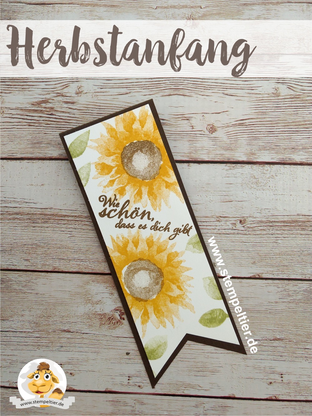 stampin up vorschau herbstanfang sonnenblumen 2step winterkatalog 2017 sunflower autumn preview stempeltier