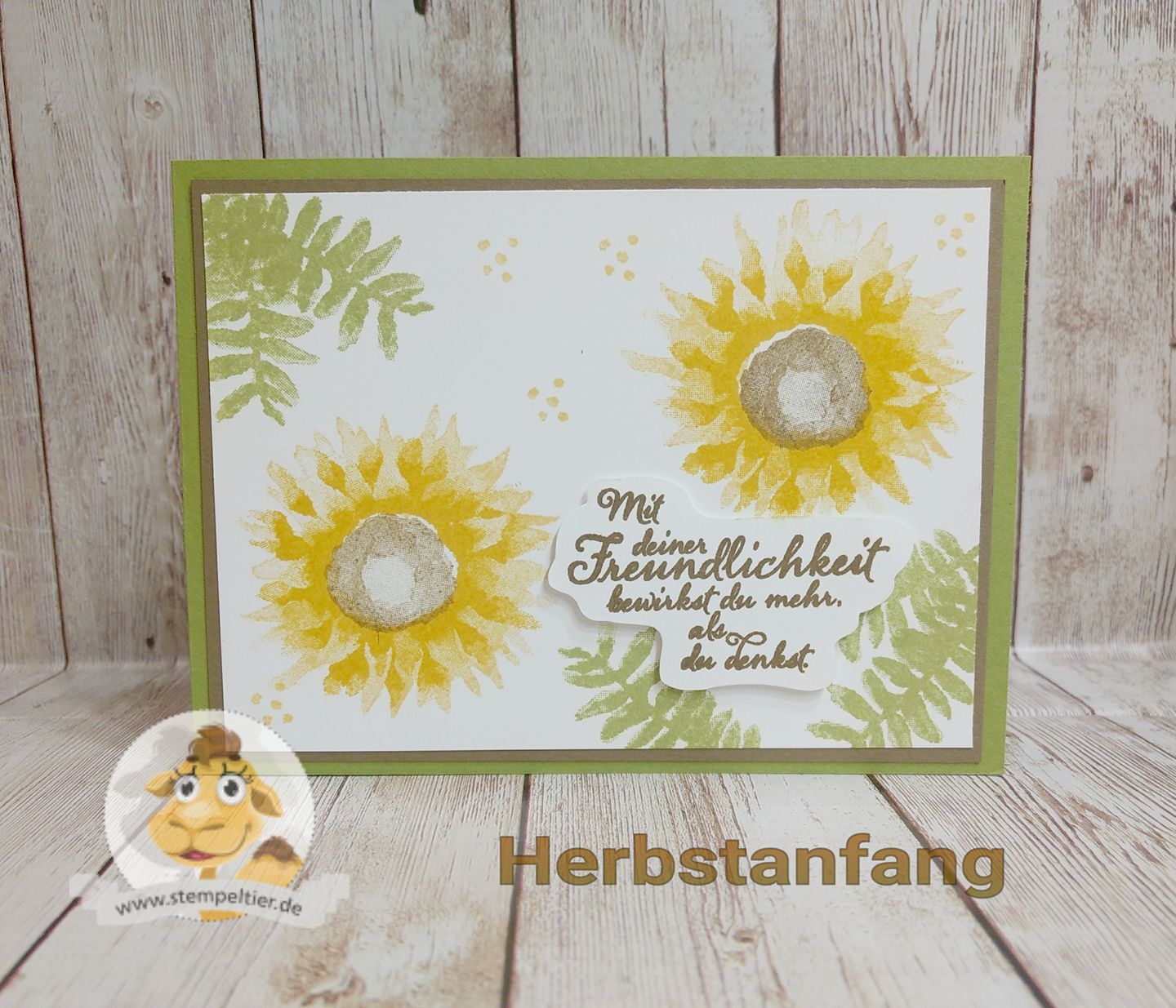 stampin up vorschau herbstanfang sonnenblumen 2step winterkatalog 2017 blätterzweig sunflower fall autumn preview stempeltier