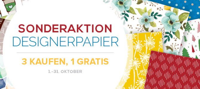 Gratis Designerpapier – Aktion im Oktober