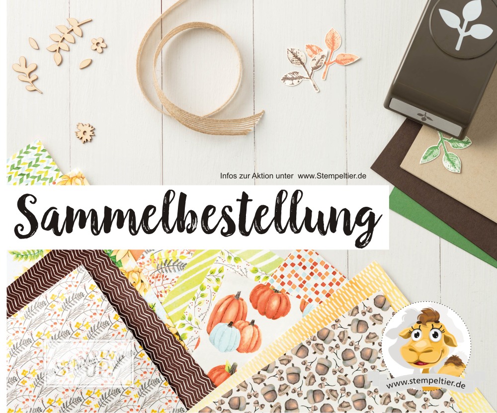 stampin up blog sammelbestellung herbst versandkostenfrei stempeltier bestellen