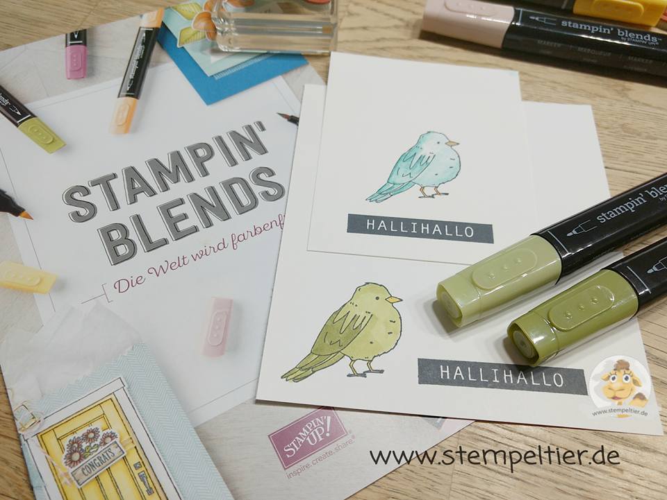 stampin up stampin blends bestellen kaufen ausmalen colorieren tasche hallihallo 