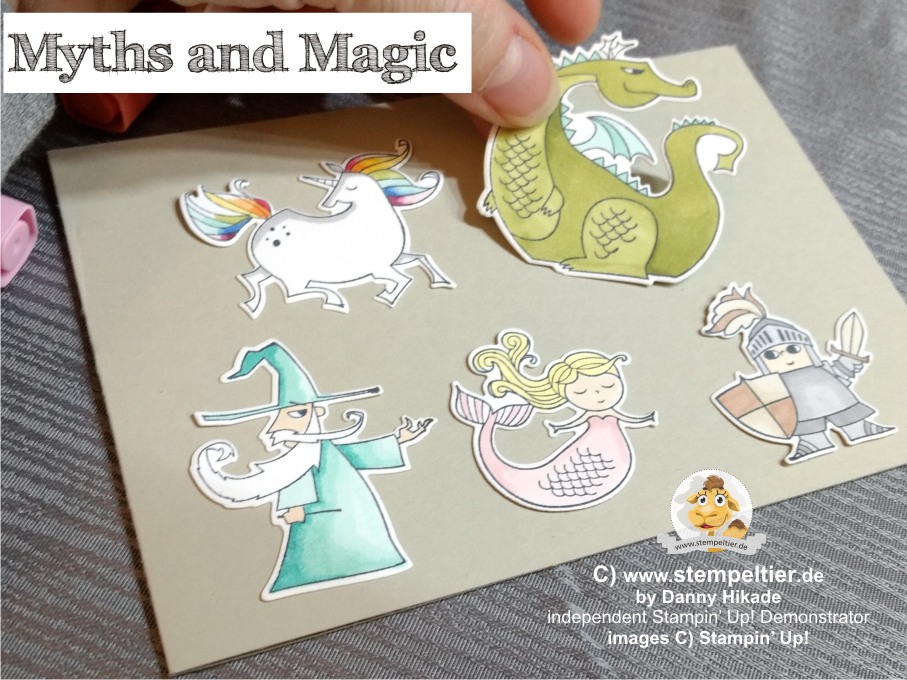 stampin up myths and magic suite zauberhafter Tag märchen einhorn meerjungfrau ritter drache