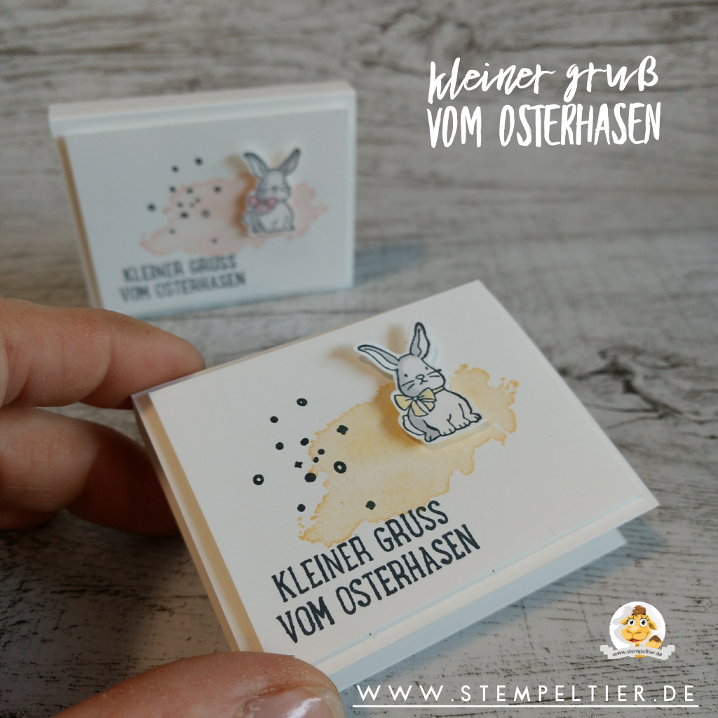 stampin up ostern basteln easter goodie hase vielseitige grüße stempeltier