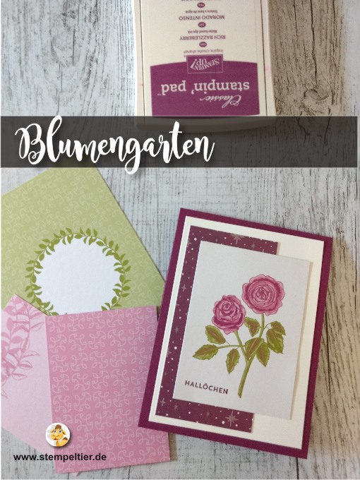 stampin up erinnerungen und mehr blumengarten kärtchen grußkarte geburtstag