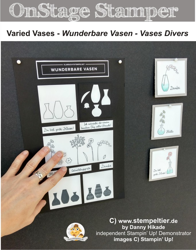 stampin up onstage presenter wunderbare vasen varied vases diverses