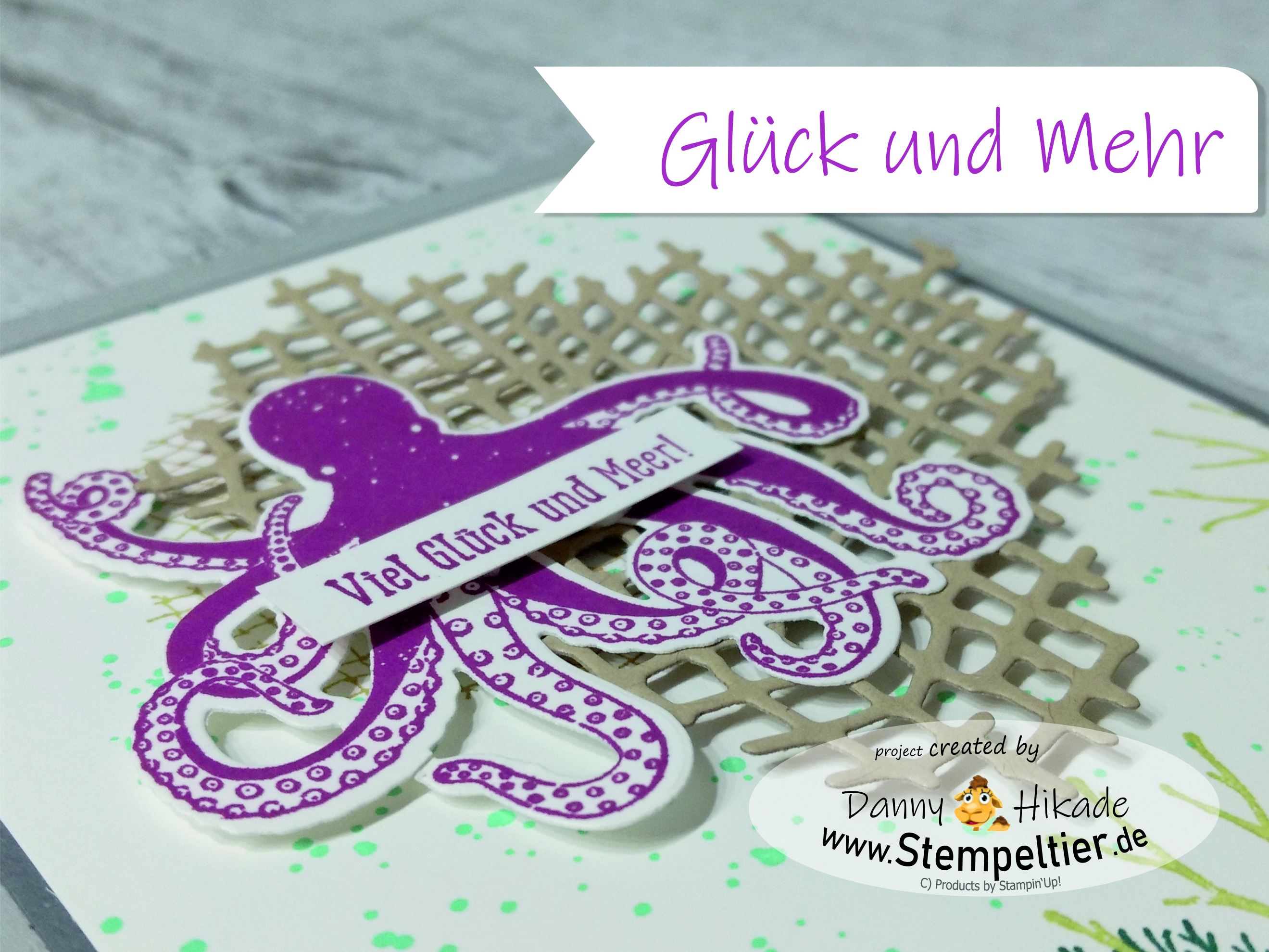 stampin up krake oktopus glück und mehr under the sea of textures stempeltier maritim 4