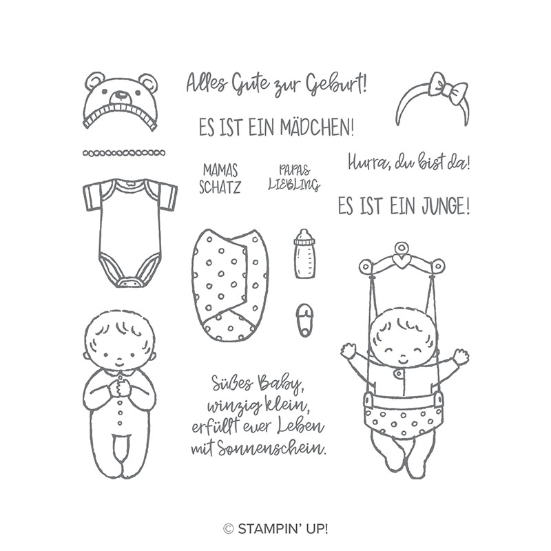 147489G stampin up süßes baby