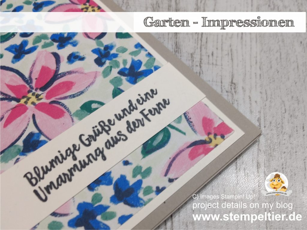 Stampin Up garten impressionen garden impressions blumige grüße aus der ferne