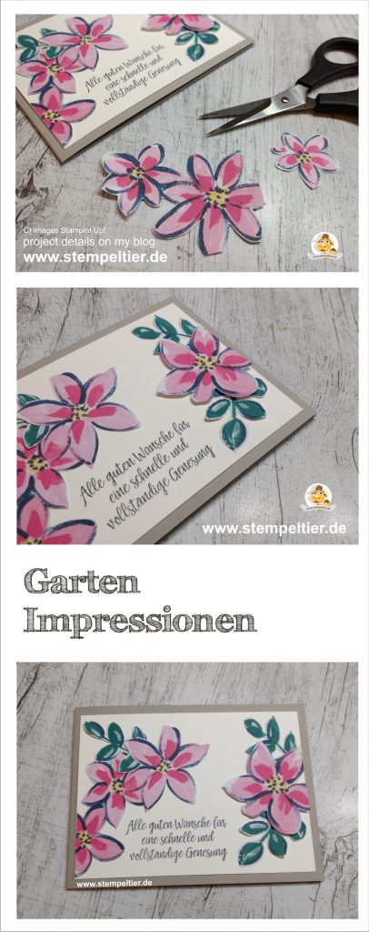 Stampin Up garten impressionen garden impressions gute besserung get well card