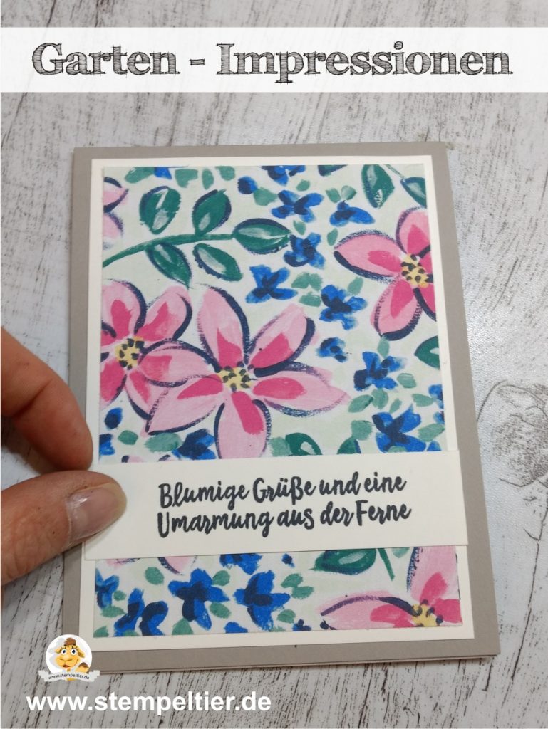 Stampin Up garten impressionen garden impressions stempeltier blumen stempeltier