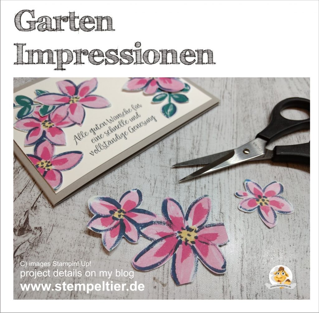 Stampin Up garten impressionen garden impressions stempeltier blumen karte