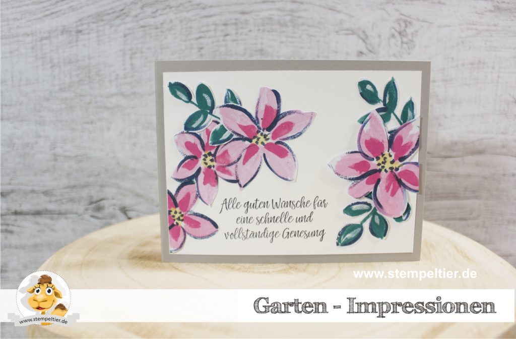 Stampin Up garten impressionen garden impressions stempeltier gute besserung