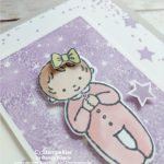 stampin up süßes baby wiegenfest geburt karte mädchen stempeltier girl 2