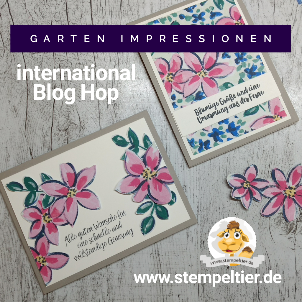 stampin up gartenimpresseionen dsp garden impressions flowers