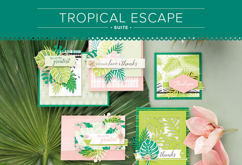 stampin up tropenflair tropical escape sommer