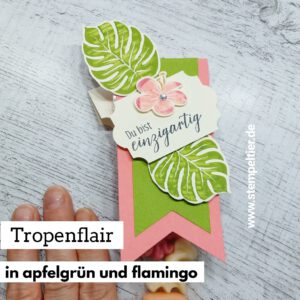 stampin up tropenflair goodies verpackung apfelgrün stempeltier tropical escape