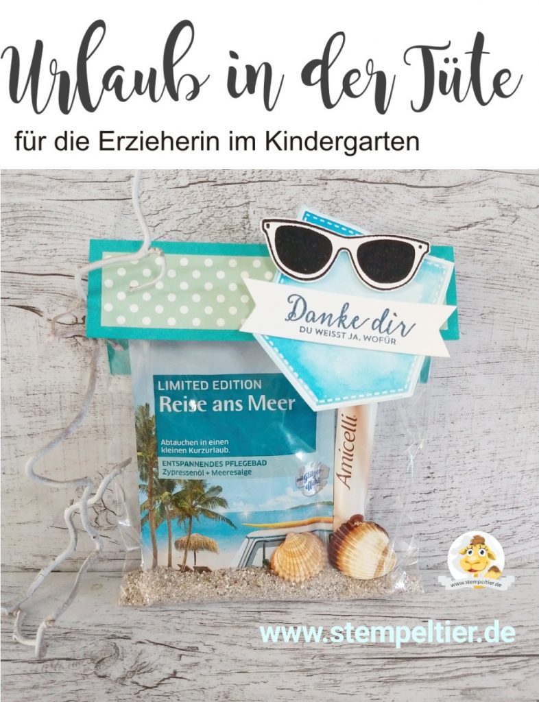 stampin-up-erzieherin-kindergarten-geschenk-kleinigkeit-urlaub-in-der-tüte-kneipp-badesalz-verpacken-tetesept abschied diy