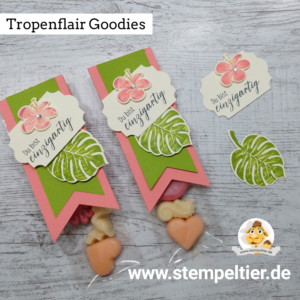 stampin up tropenflair goodies verpackung apfelgrün stempeltier tropical escape