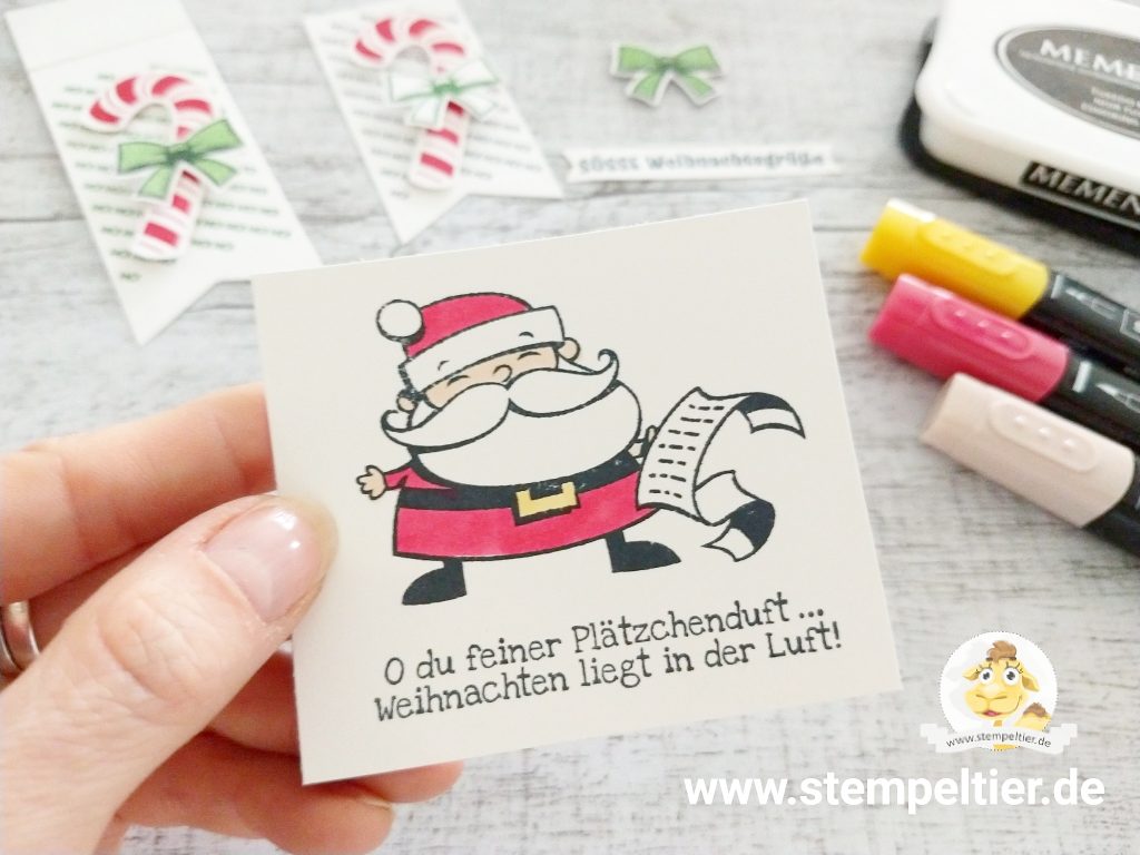 Stampin Up Weihnachtsmann Santa Plätzchen neu weihnachtswerkstatt